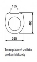 JIKA LYRA PLUS klozetové sedátko s poklopem, termoplast, plastové úchyty   H8933830000001